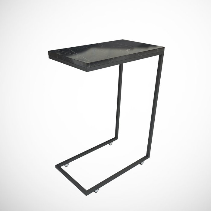 Hanah Home Mesa Auxiliar Callen - Black Marble Hanah Home Mesa Auxiliar Callen - Black Marble